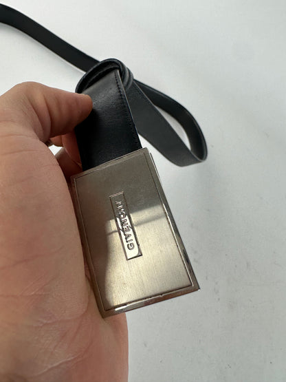 Vintage Givenchy Leather Belt Black