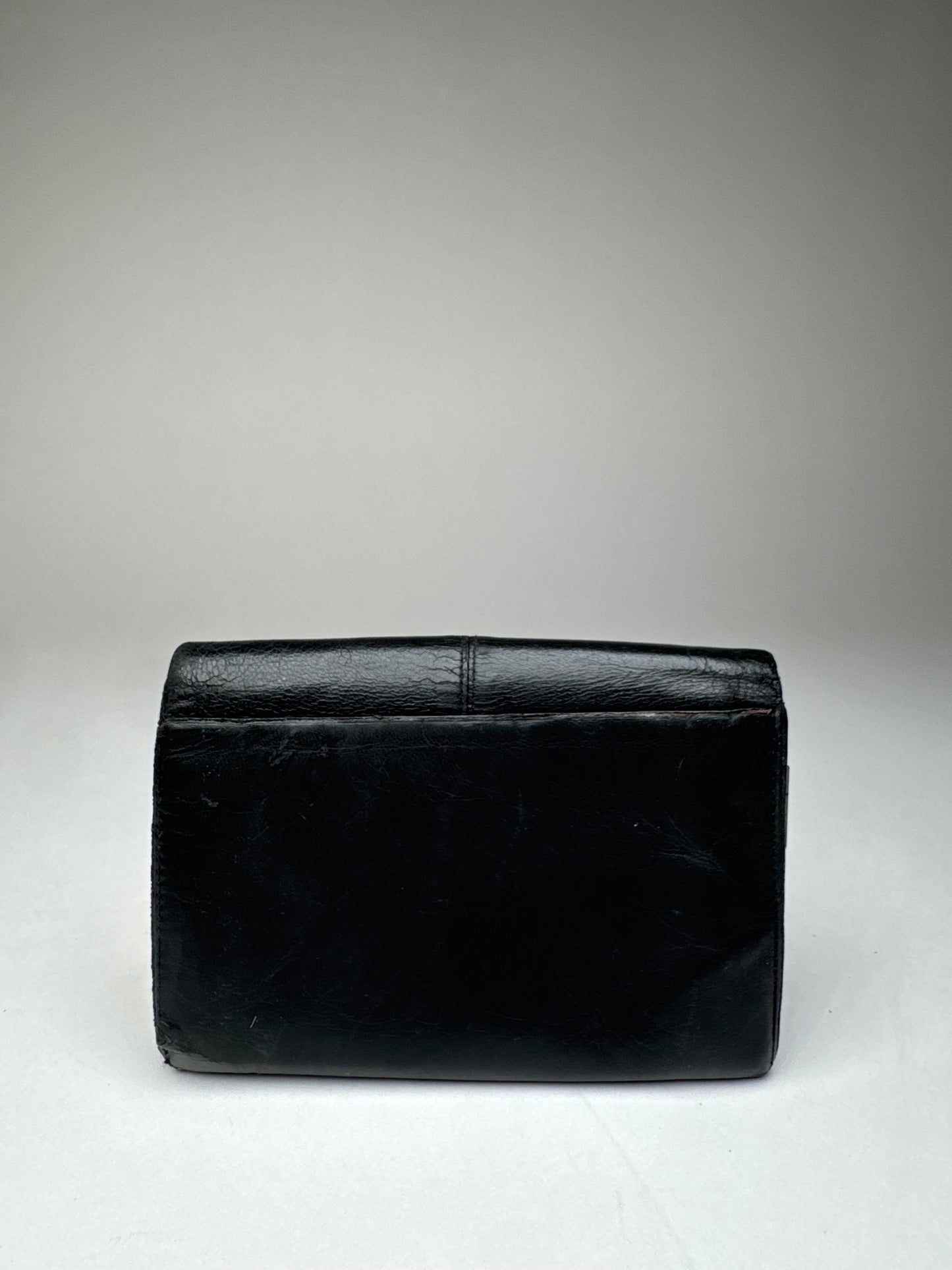 Vintage Yves Saint Laurent Leather Wallet Black