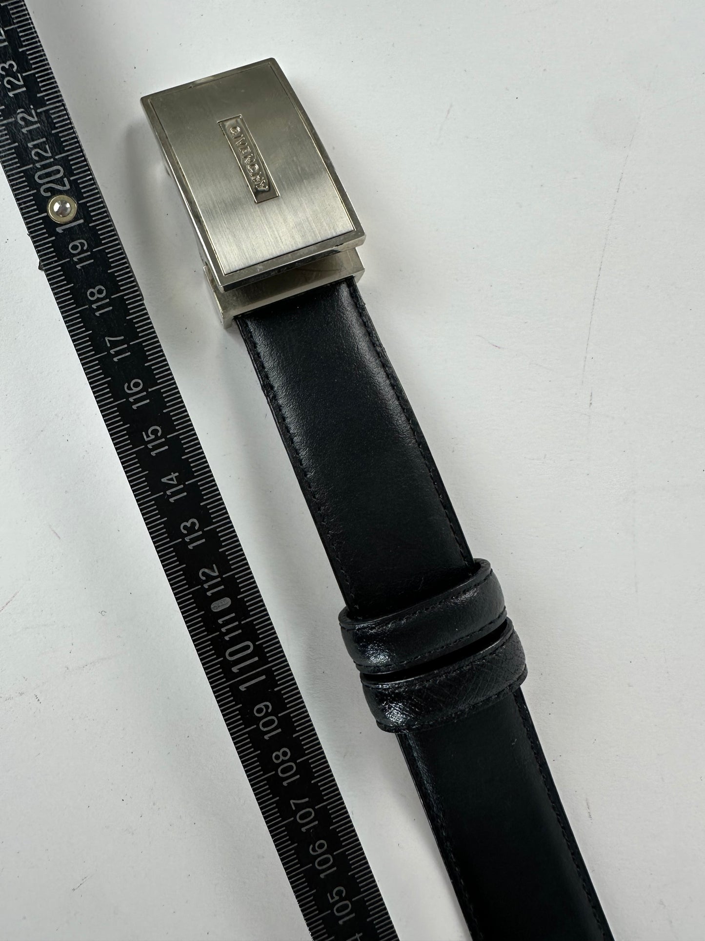 Vintage Givenchy Leather Belt Black