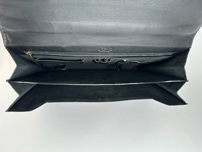 Vintage Loewe Madrid Leather briefcase black