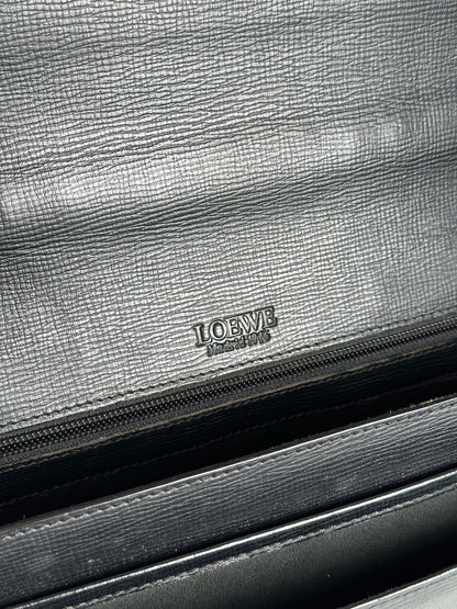 Vintage Loewe Madrid Leather briefcase black