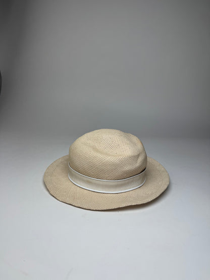 Vintage Jil Sander Panama Hat White