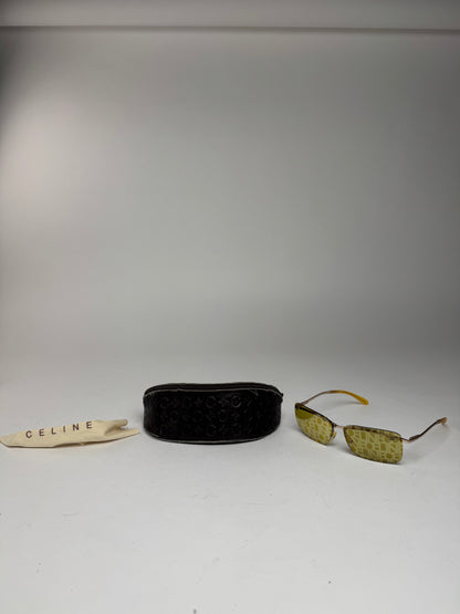 Vintage Celine Paris Frameless sunglasses Yellow