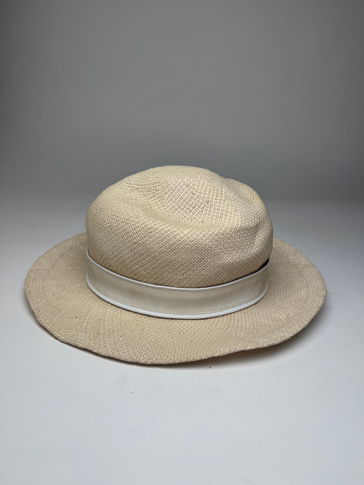 Vintage Jil Sander Panama Hat White