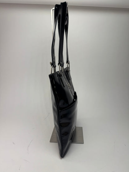 Vintage Patent Leather Loewe Madrid Bag black