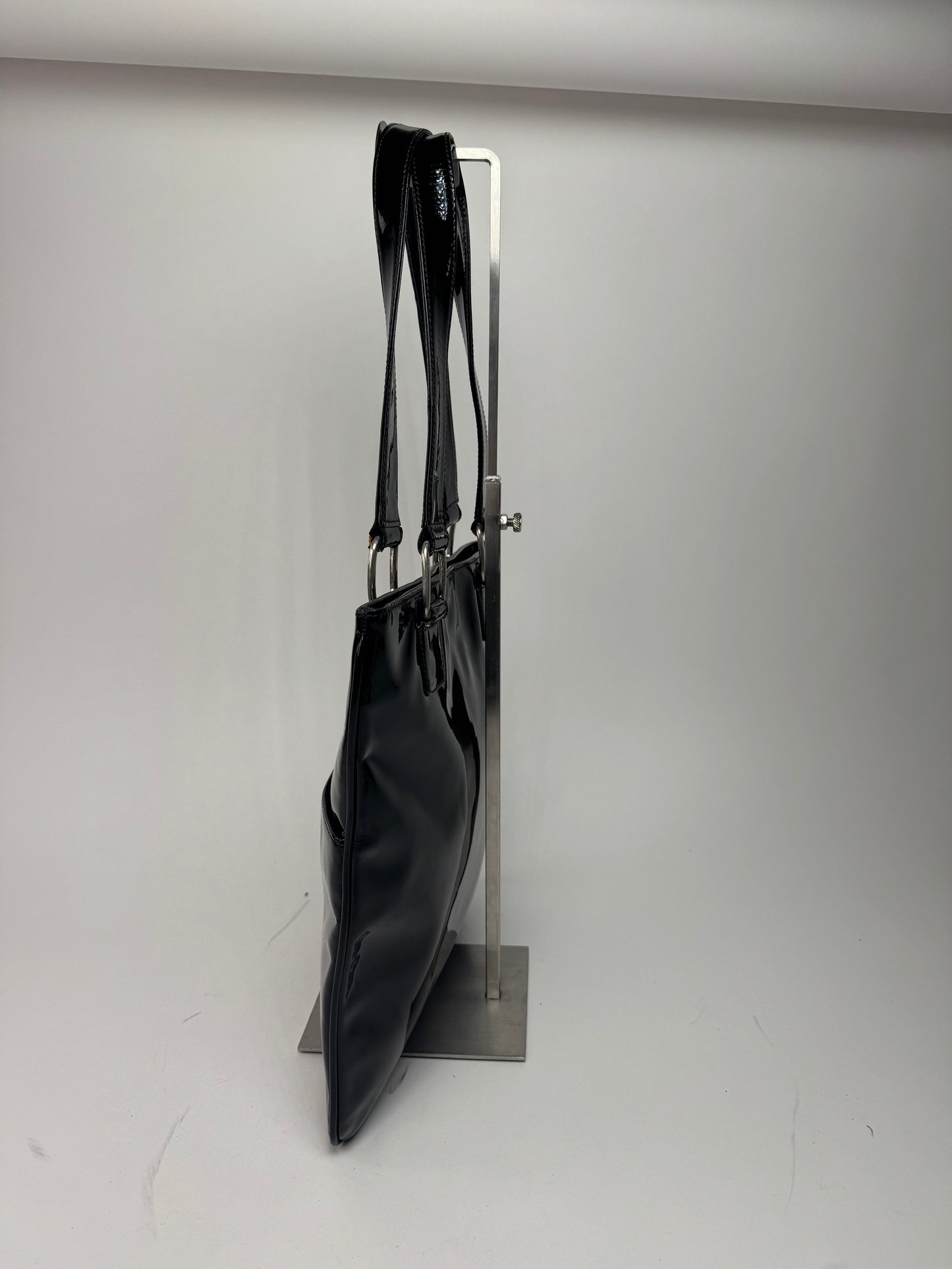 Vintage Patent Leather Loewe Madrid Bag black