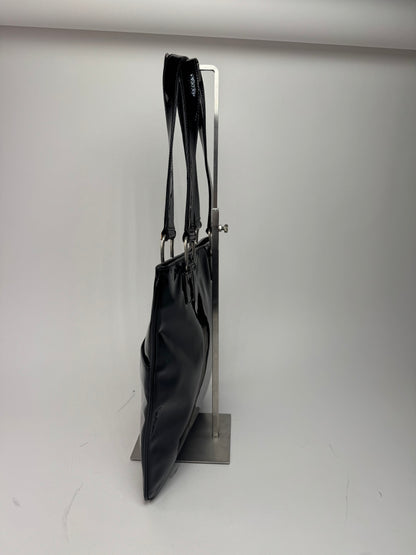 Vintage Patent Leather Loewe Madrid Bag black