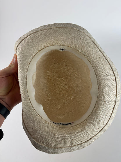 Vintage Jil Sander Panama Hat White