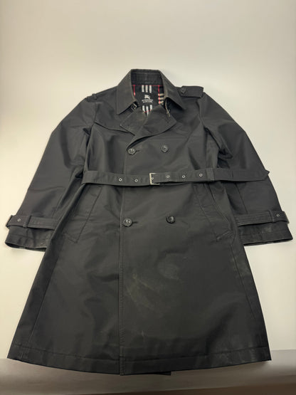 Vintage Burberry Polyester Trenchcoat Black L