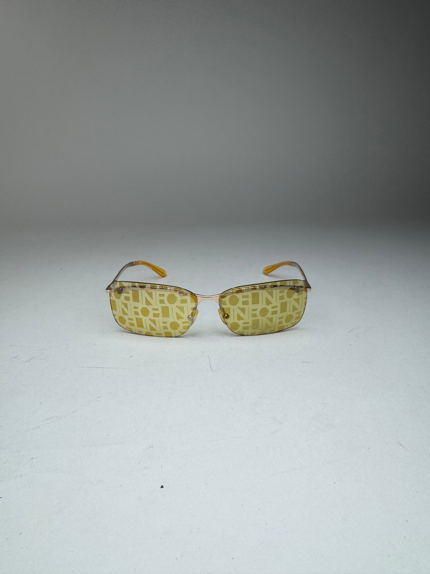 Vintage Celine Paris Frameless sunglasses Yellow