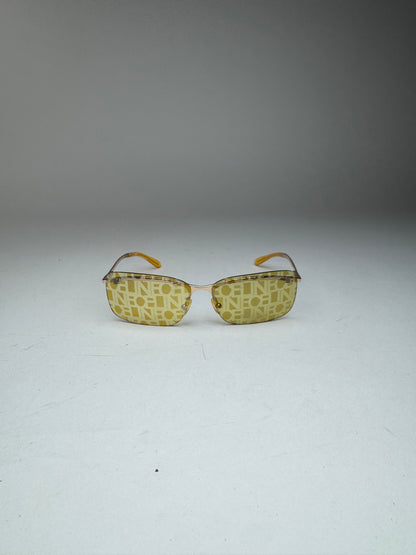 Vintage Celine Paris Frameless sunglasses Yellow