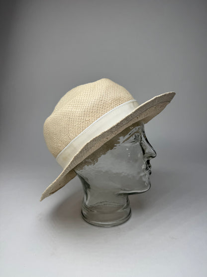 Vintage Jil Sander Panama Hat White