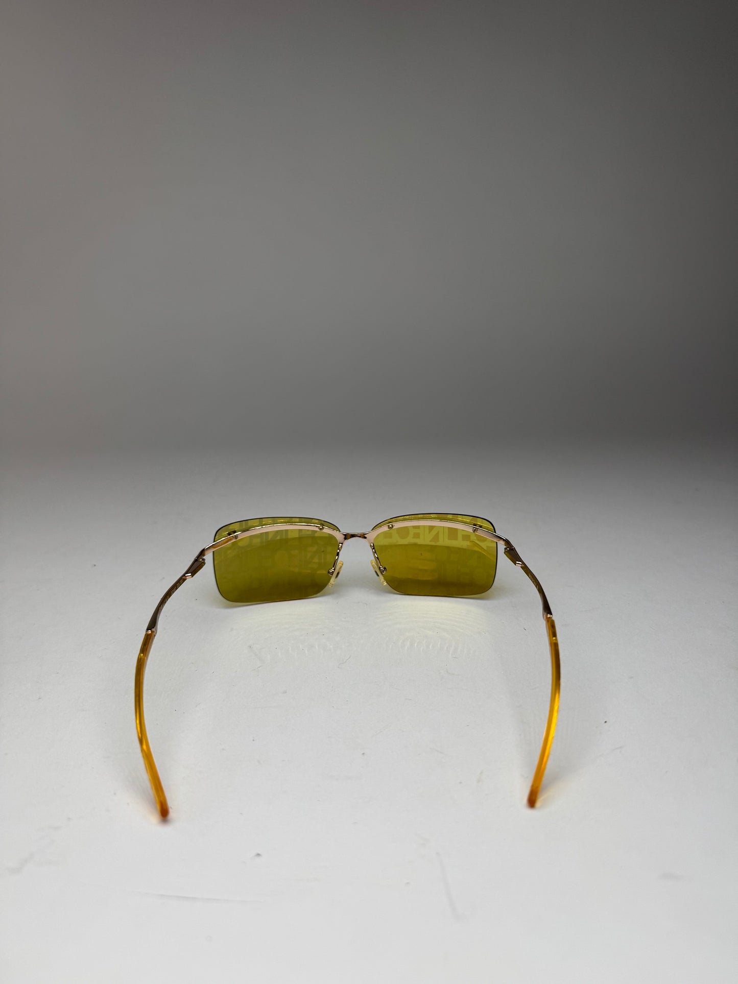 Vintage Celine Paris Frameless sunglasses Yellow