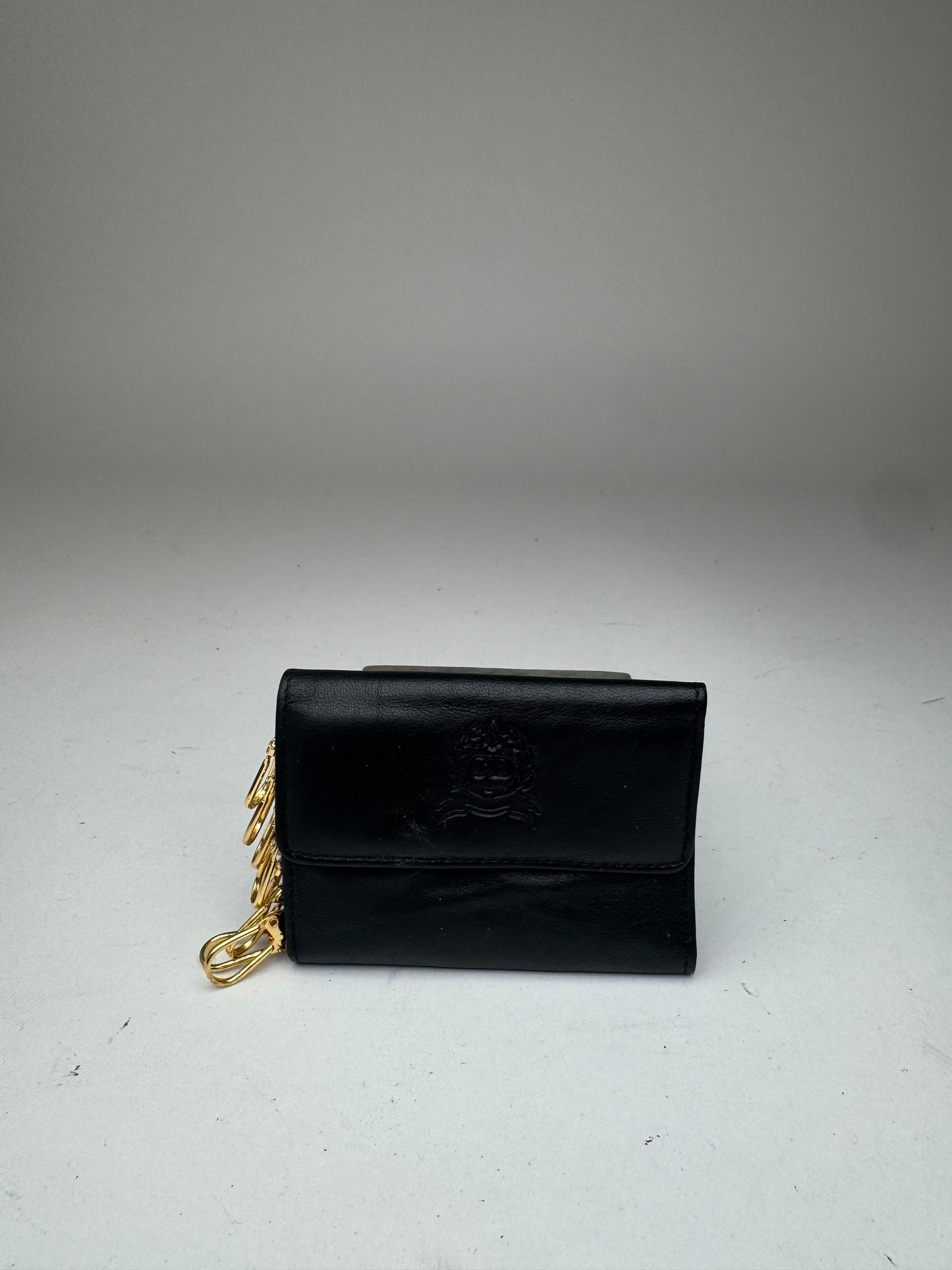 Vintage Dior Leather Key Holder black