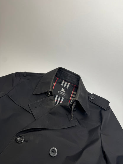 Vintage Burberry Polyester Trenchcoat Black L