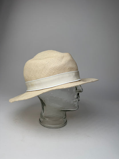 Vintage Jil Sander Panama Hat White