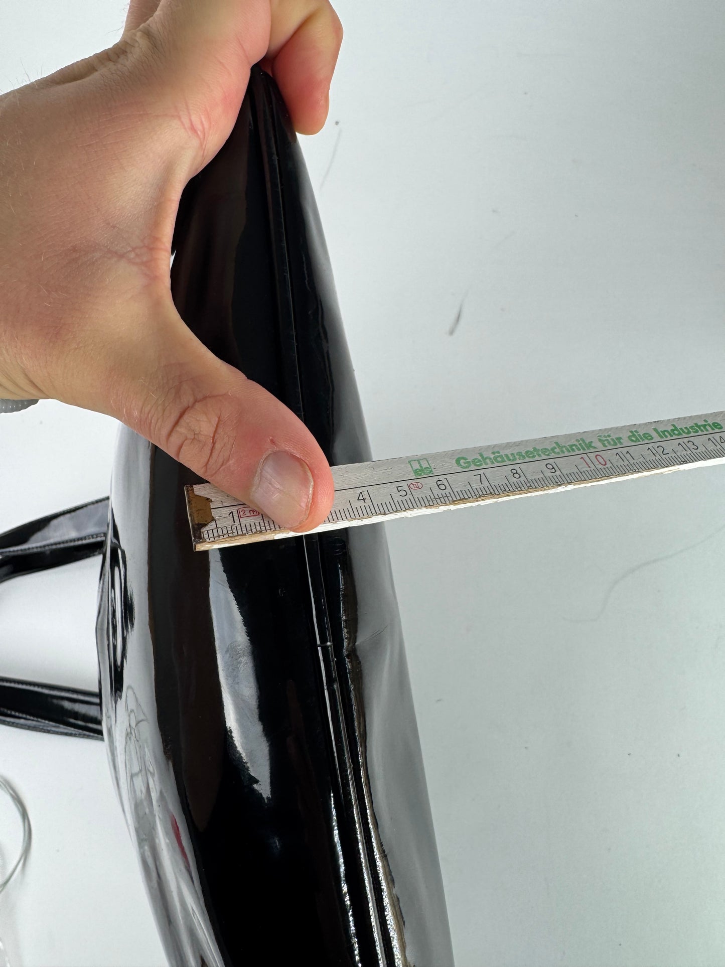 Vintage Patent Leather Loewe Madrid Bag black