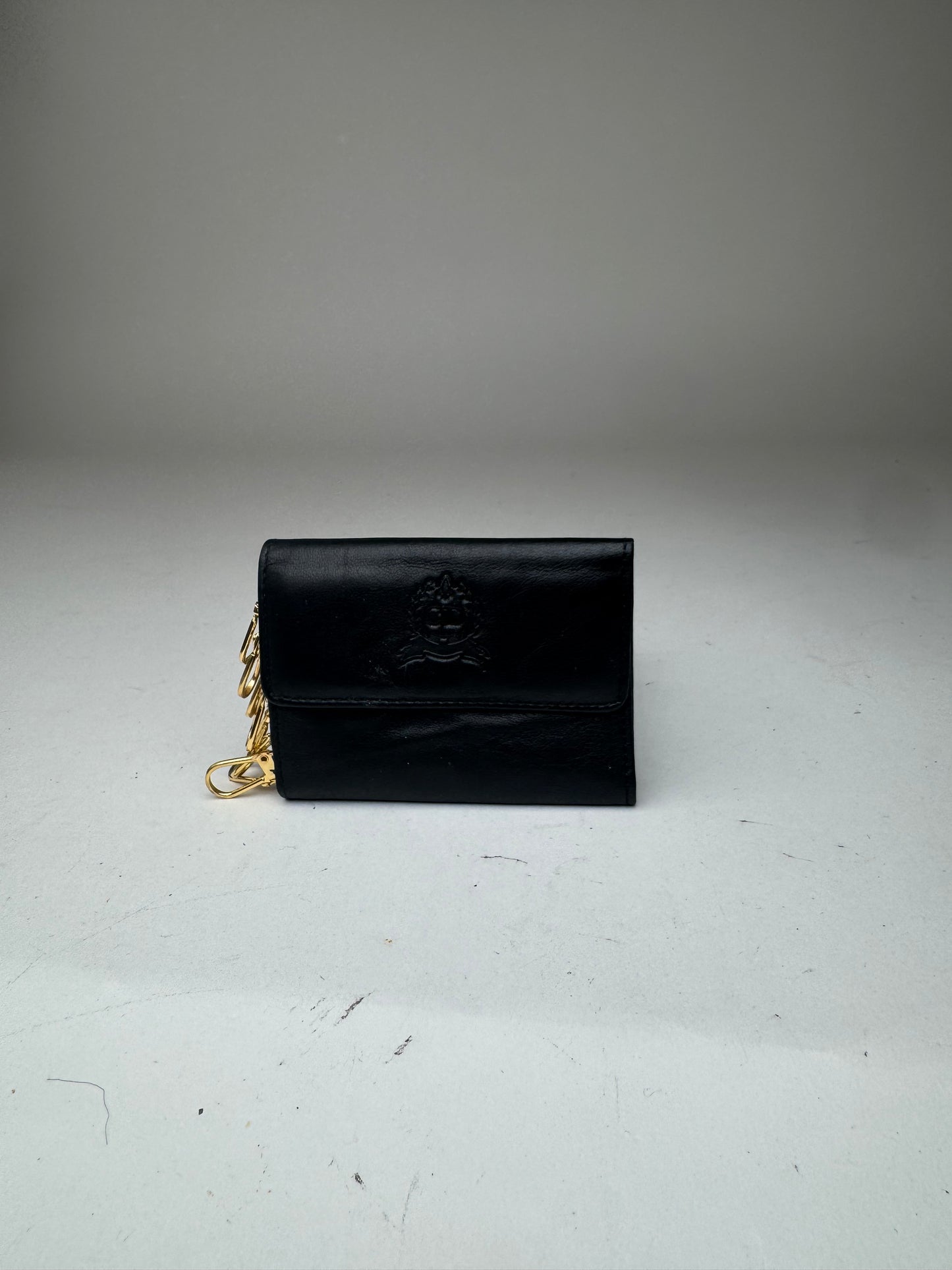 Vintage Dior Leather Key Holder black