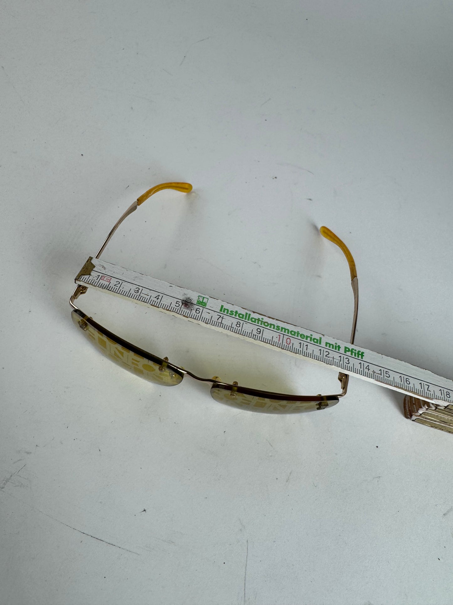 Vintage Celine Paris Frameless sunglasses Yellow