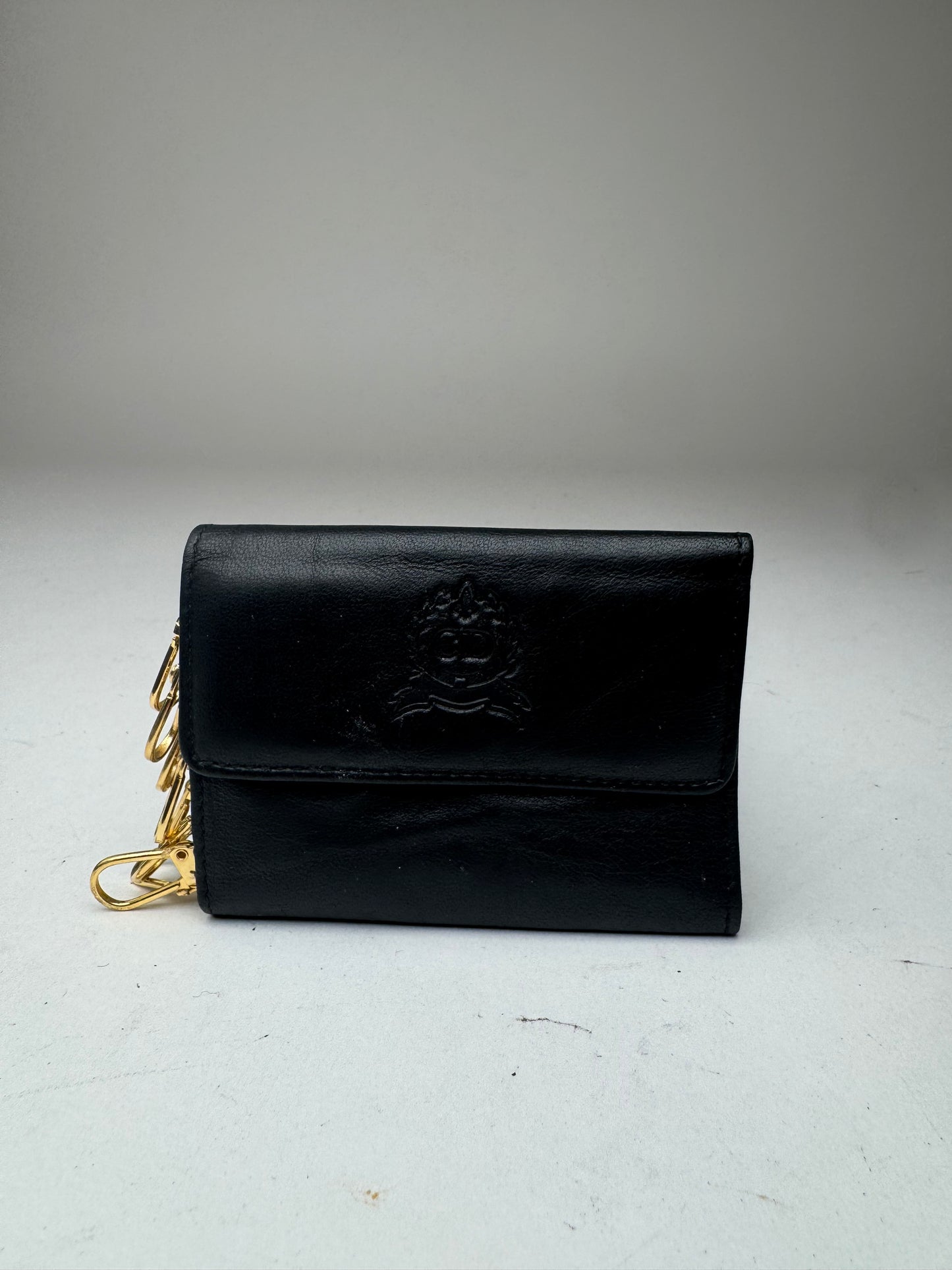 Vintage Dior Leather Key Holder black