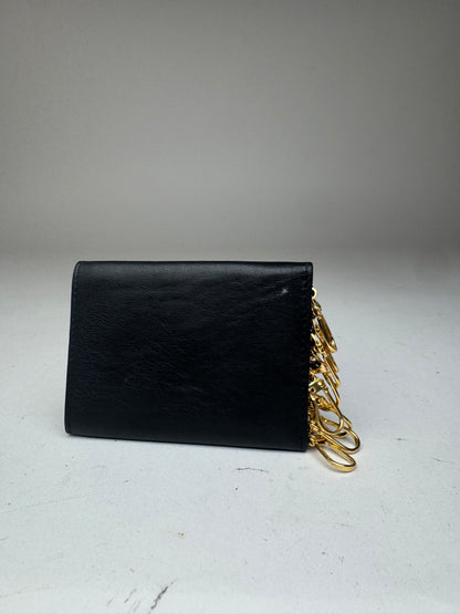Vintage Dior Leather Key Holder black