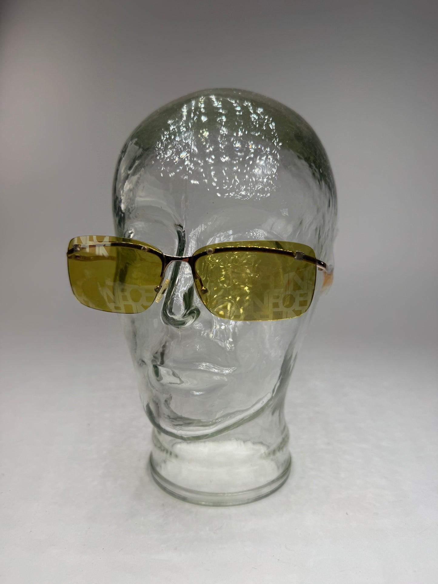 Vintage Celine Paris Frameless sunglasses Yellow