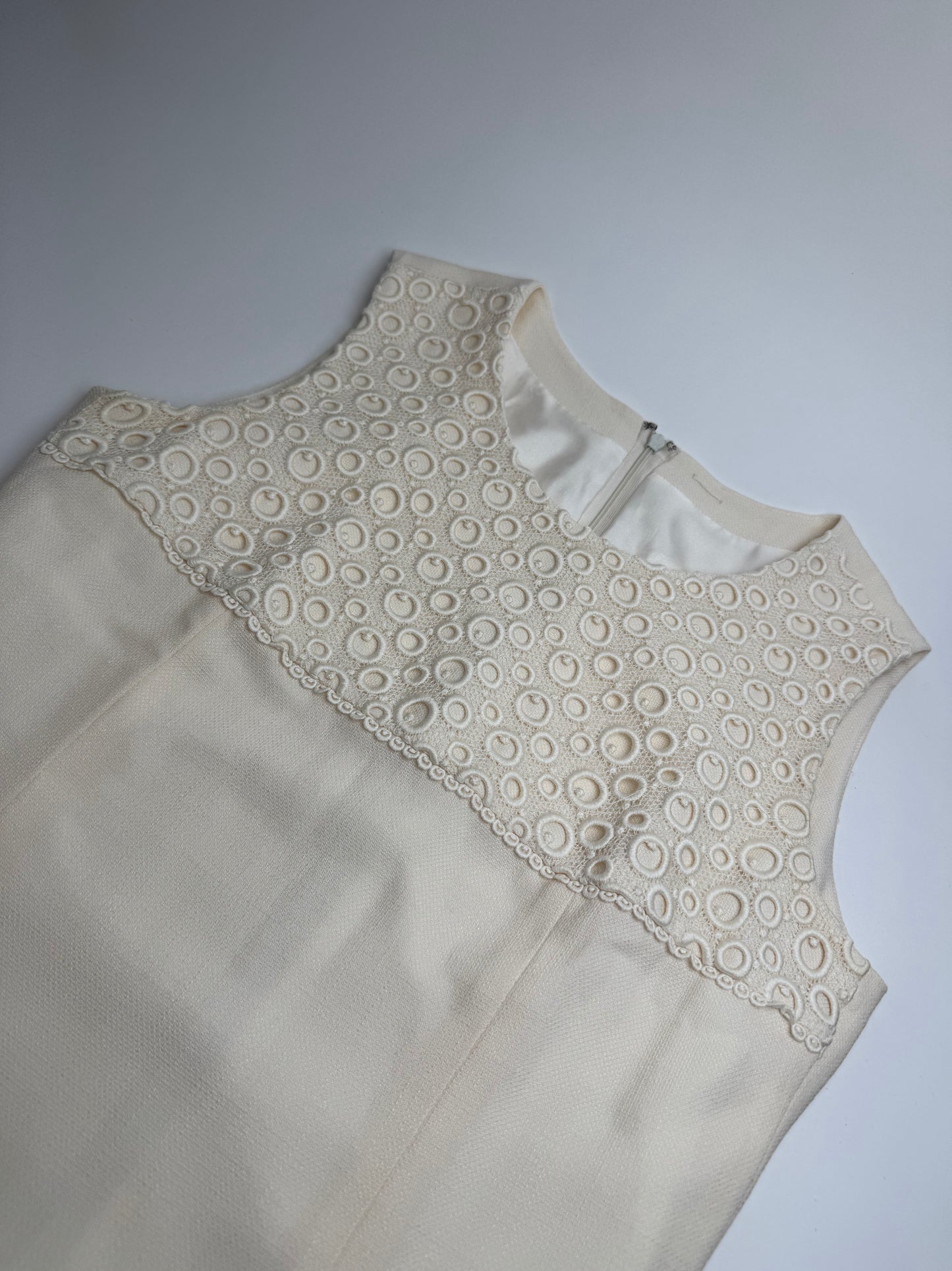 Vintage Courreges Linen Dress Shite 38/M