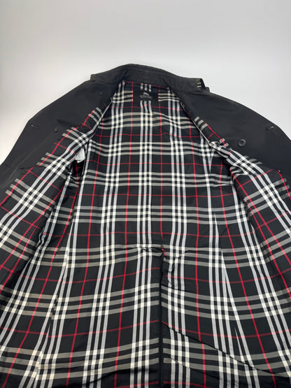 Vintage Burberry Polyester Trenchcoat Black L