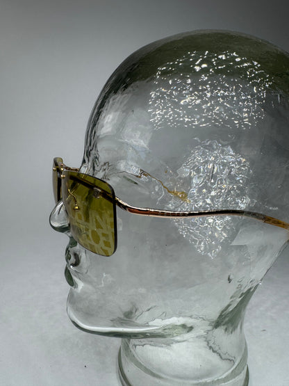 Vintage Celine Paris Frameless sunglasses Yellow