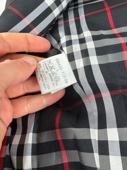 Vintage Burberry Polyester Trenchcoat Black L