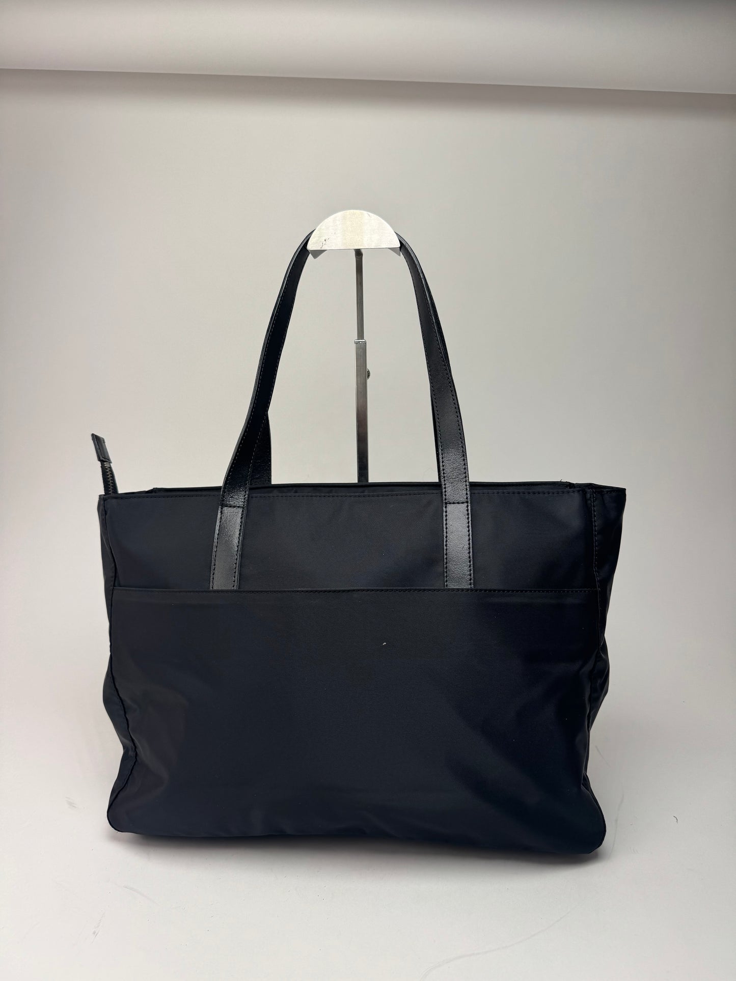 Vintage Courreges Polyester Leather Bag Black