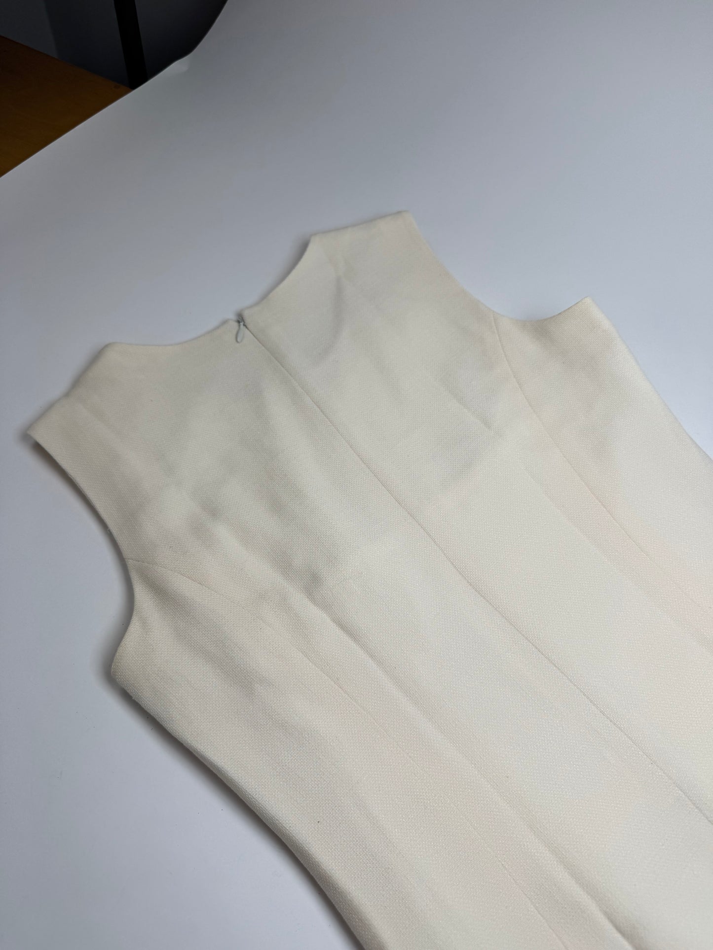 Vintage Courreges Linen Dress Shite 38/M