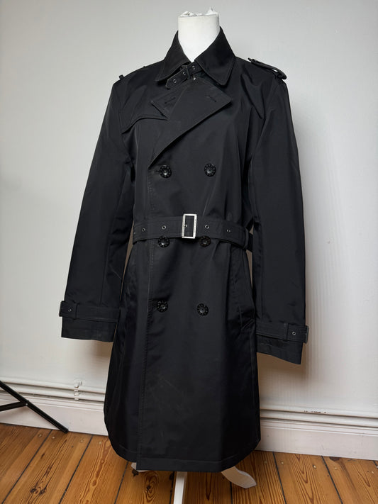 Vintage Burberry Polyester Trenchcoat Black L