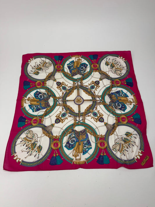 Vintage Celine Paris Scarf multicolor
