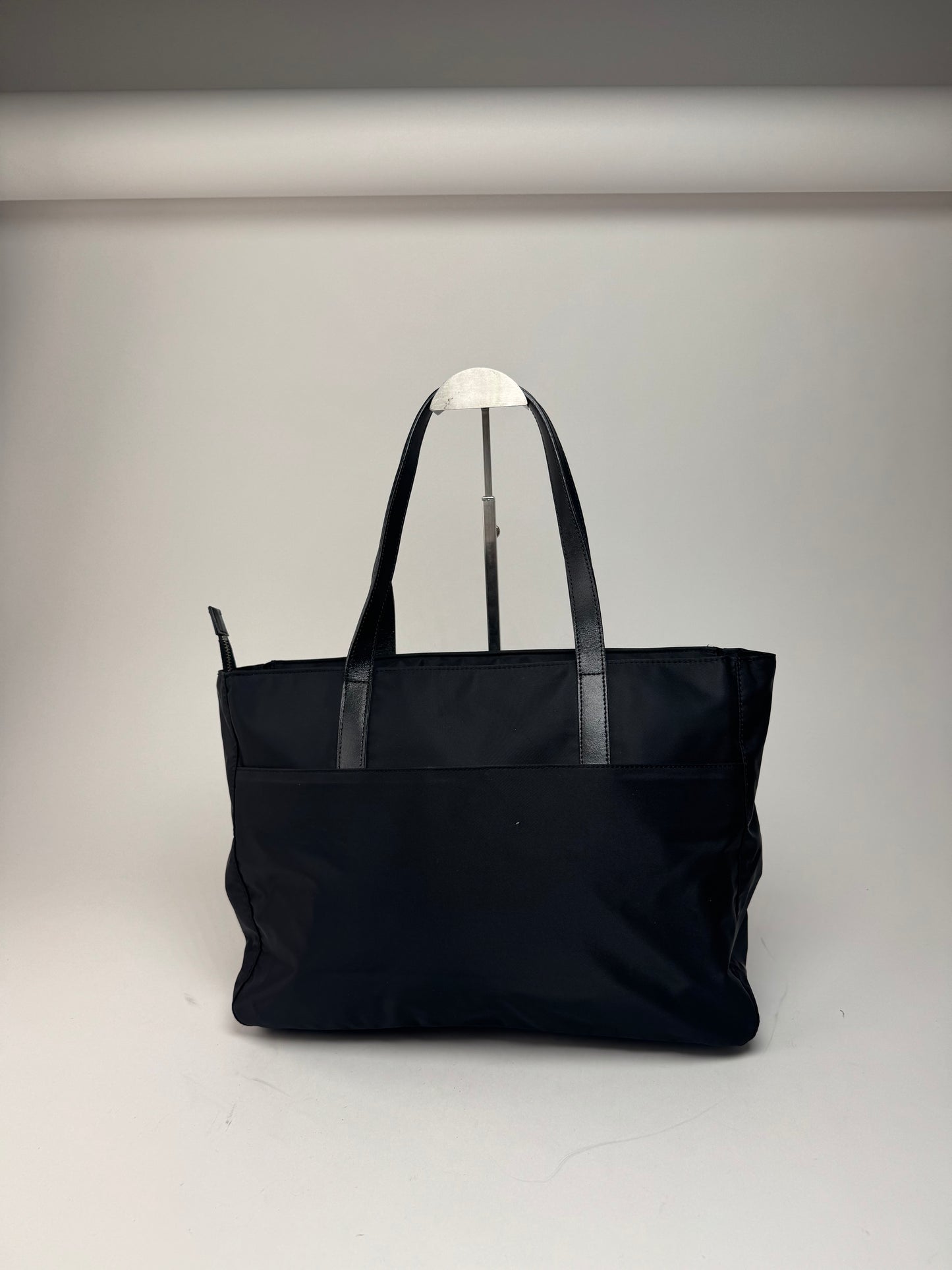 Vintage Courreges Polyester Leather Bag Black