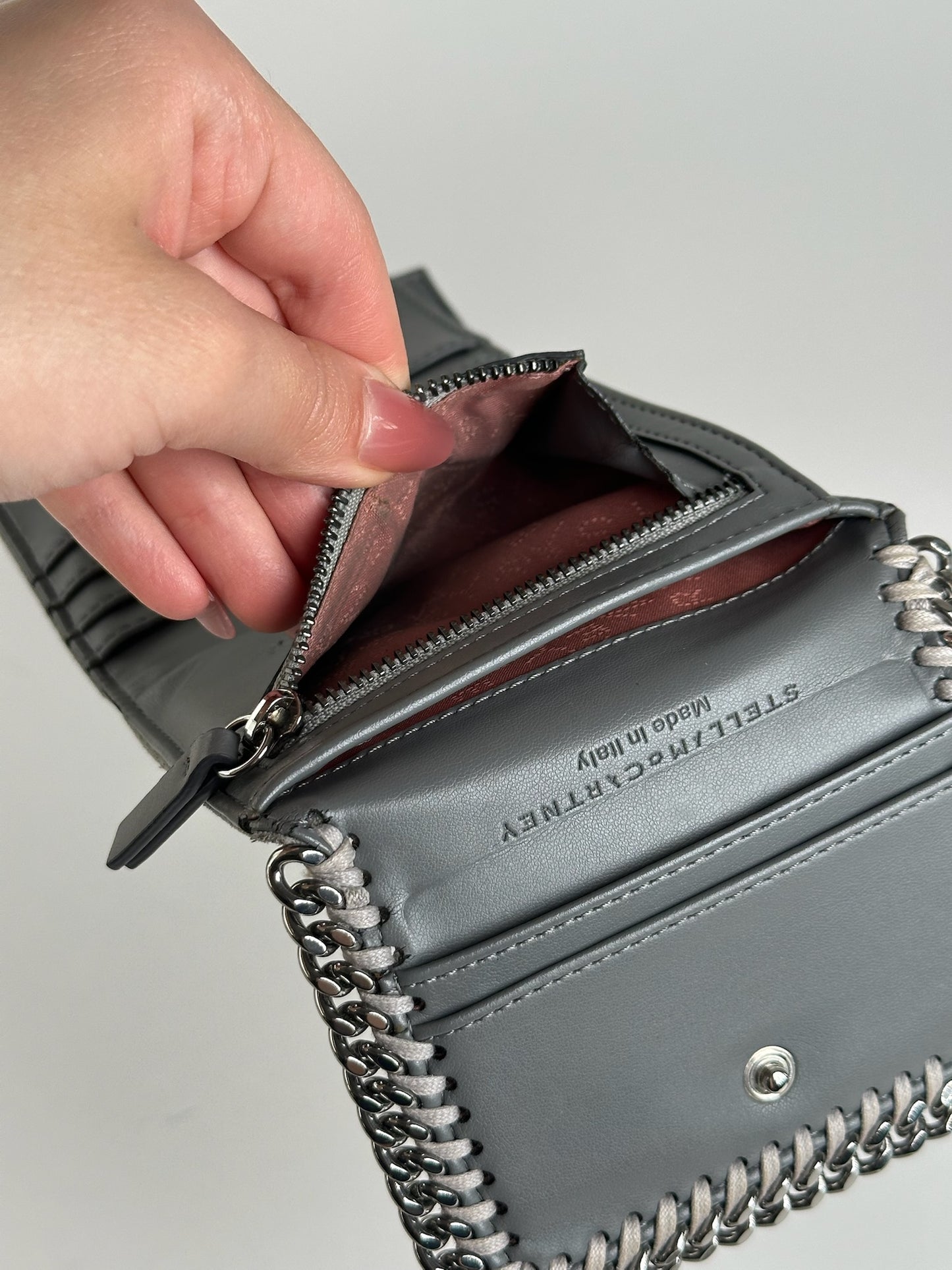 Vintage Stella Mc Cartney Vegan Leather wallet gray