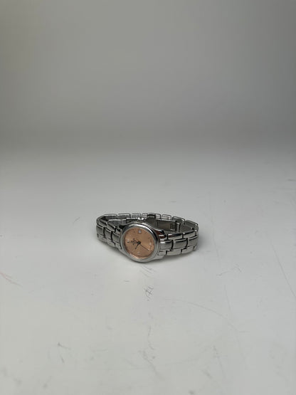 Vintage Fendi Stainless Steel Bracelet Watch Gold Dial