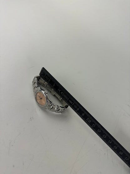 Vintage Fendi Stainless Steel Bracelet Watch Gold Dial