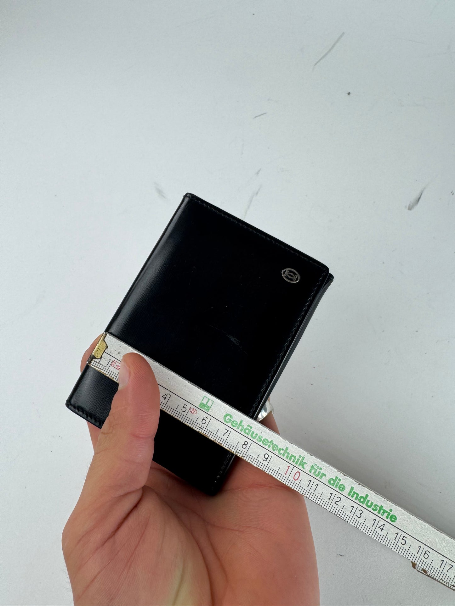 Vintage Cartier Patent Leather Card Holder Black