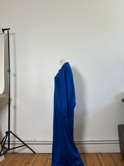 Vintage Yves Saint Laurent Bright Blue Dress c. 2000s XS