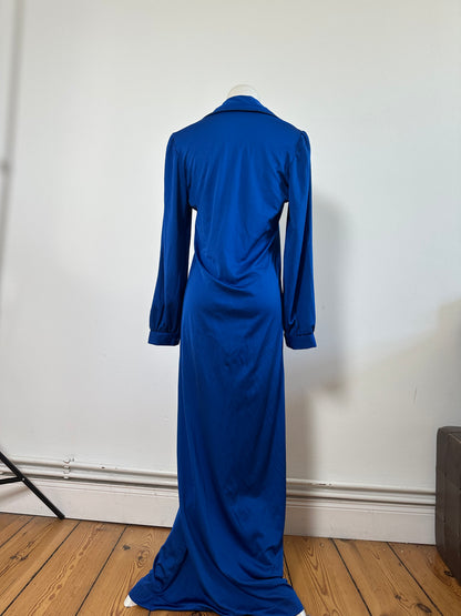 Vintage Yves Saint Laurent Bright Blue Dress c. 2000s XS