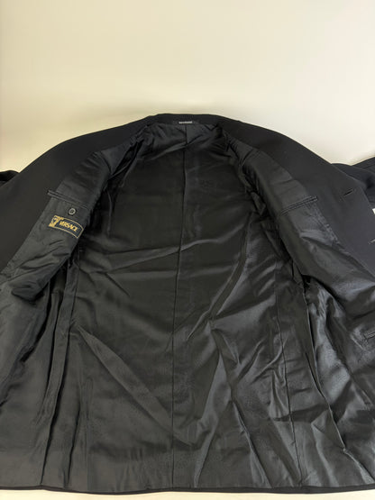 Vintage Versace Men's Wool Blend Suit Black XL