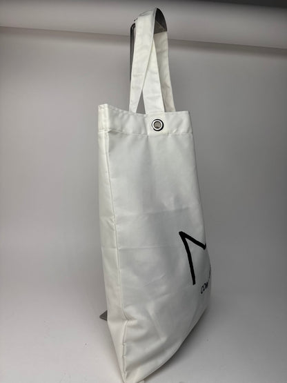 Sac cabas vintage Comme Des Garçons en polyester blanc noir