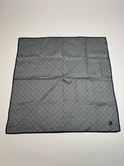 Vintage Celine Monogram Scarf Silver Blue