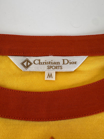 Vintage Dior Cotton T Shirt Yellow