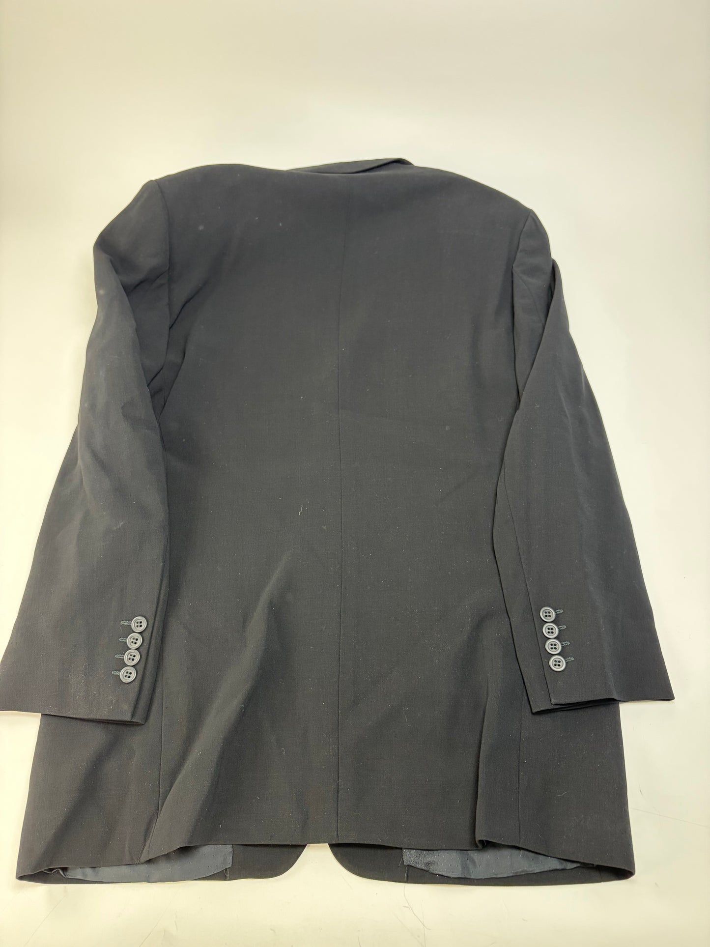 Vintage Versace Men's Wool Blend Suit Black XL