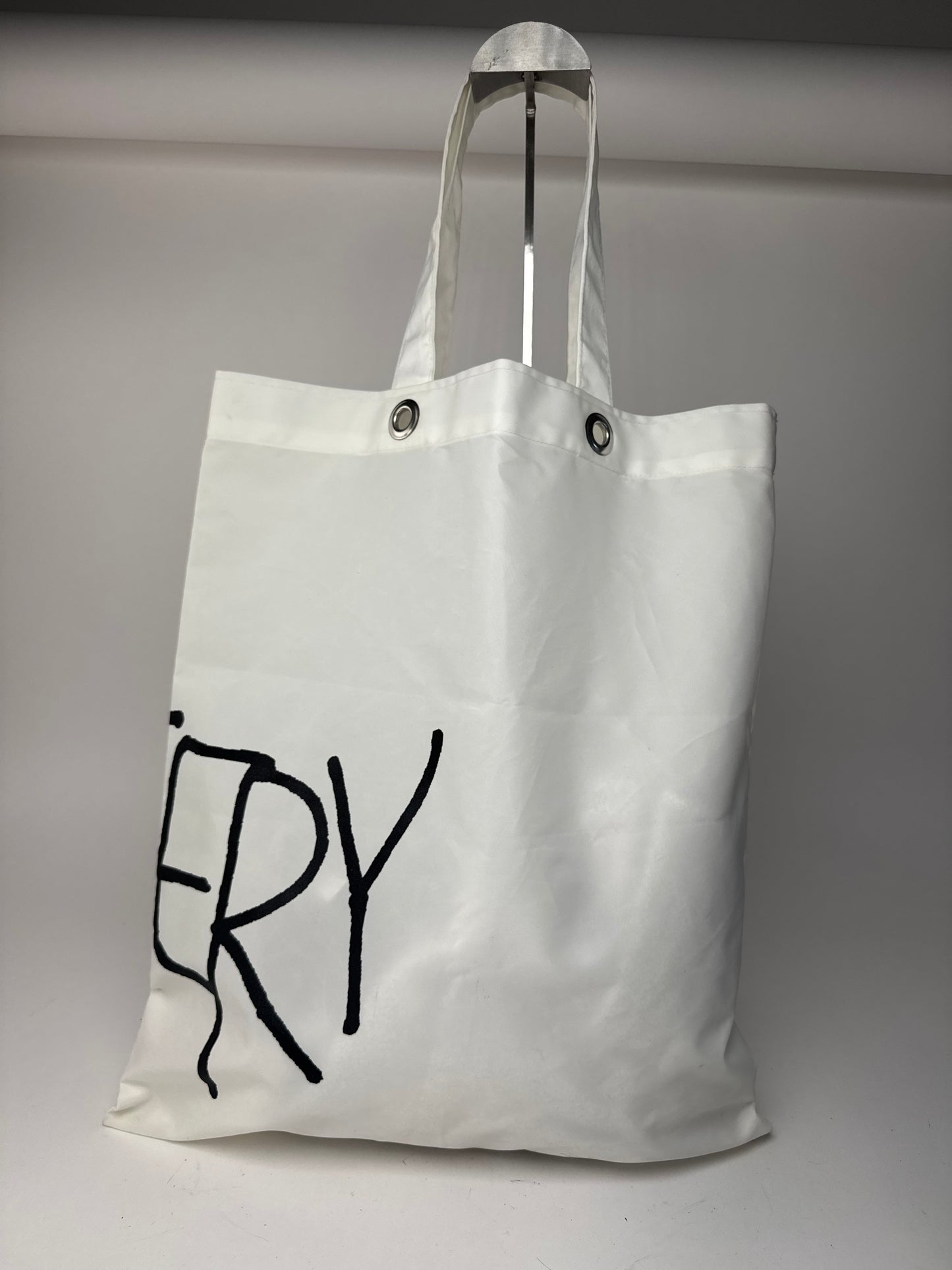 Sac cabas vintage Comme Des Garçons en polyester blanc noir