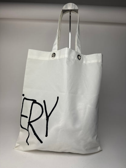 Sac cabas vintage Comme Des Garçons en polyester blanc noir