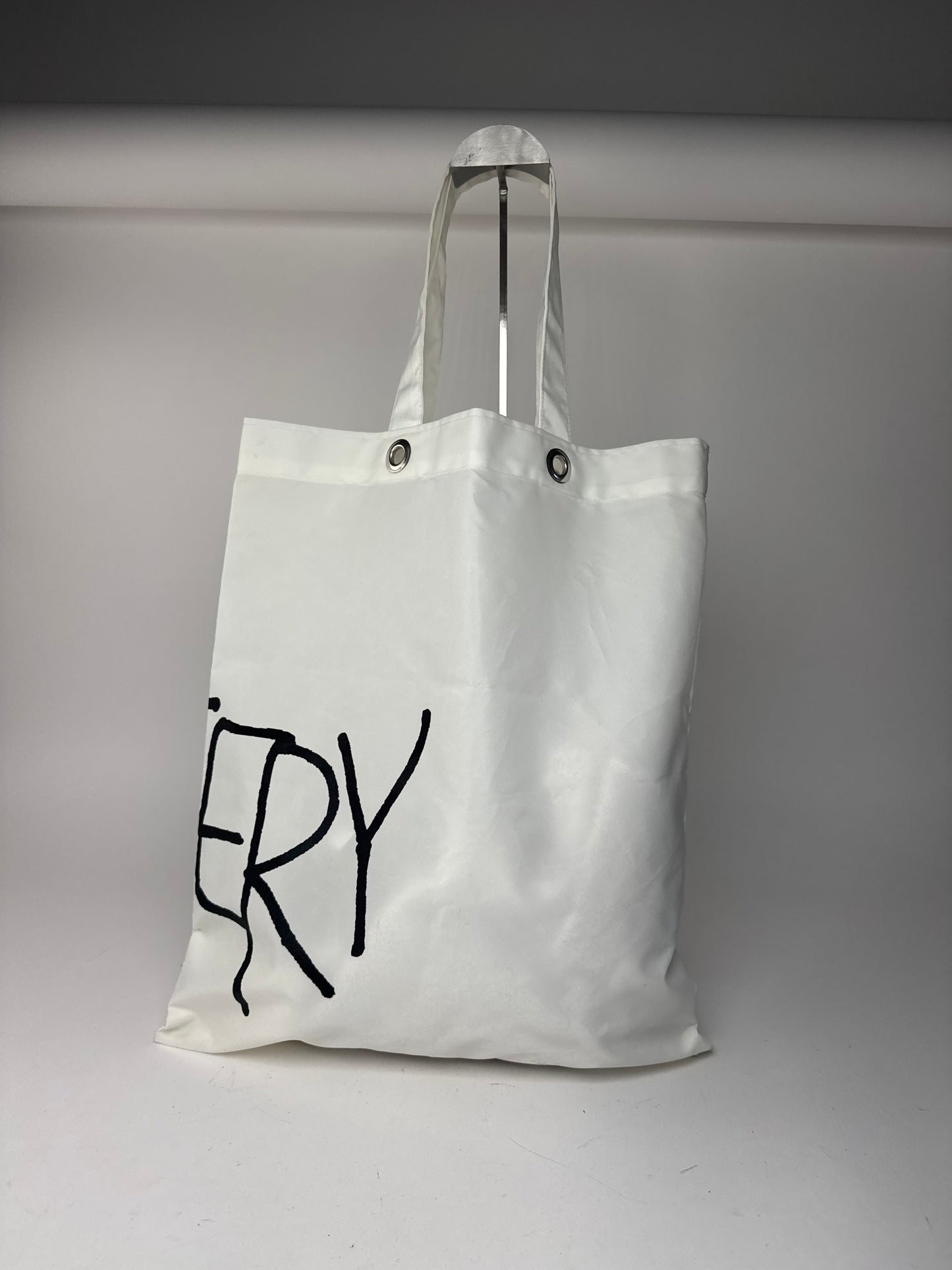 Sac cabas vintage Comme Des Garçons en polyester blanc noir