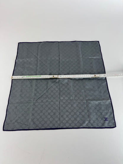Vintage Celine Monogram Scarf Silver Blue
